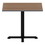 Iceberg 69757 iLand Table, Contour, Square Bistro Style, 36" x 36" x 42", Natural Teak/Silver, Price/EA