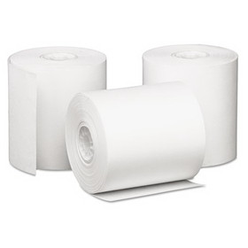 ICONEX 09228 Impact Bond Paper Rolls, 3" x 85 ft, White, 50/Carton