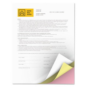 ICONEX ICX90771006 Digital Carbonless Paper, 2-Part, 8.5 x 11, White/Canary, 1,250/Carton