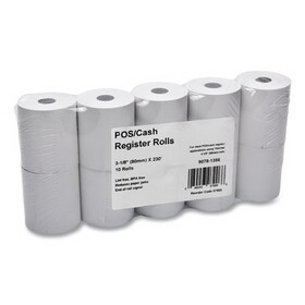 ICONEX ICX90781356 Direct Thermal Printing Thermal Paper Rolls, 3.13" x 230 ft, White, 10/Pack
