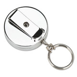 SecurIT ICX94180300 Pull Key Reel Wearable Key Organizer, Stainless Steel