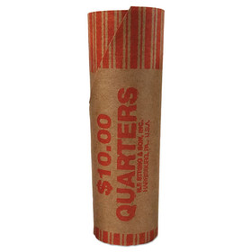 Iconex ICX94190093 Preformed Tubular Coin Wrappers, Quarters, $10, 1000 Wrappers/Carton
