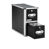 IDEASTREAM CONSUMER PRODUCTS IDEVZ01094 Two-Drawer Cd File Cabinet, Holds 330 Folders/120 Slim/60 Std. Cases