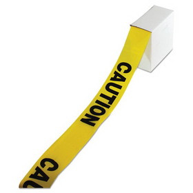 Impact IMP 7328 Site Safety Barrier Tape, "Caution" Text, 3" x 1000ft, Yellow/Black
