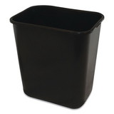 Impact IMP77025 Soft-Sided Wastebasket, 28 qt, Polyethylene, Black