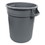 Impact IMP 7720 GRA Gator Waste Container, Round, Plastic, 20 gal, Gray, Price/EA