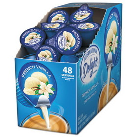 International Delight WWI02282 Flavored Liquid Non-Dairy Coffee Creamer, French Vanilla, 0.4375 oz Cup, 48/Box