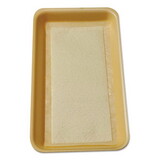 International Tray Pads ITRTA1341108 Meat Tray Pads, 6 x 4.5, White/Yellow, Paper, 1,000/Carton