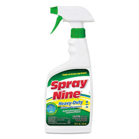 Spray Nine ITW26825 Heavy Duty Cleaner/Degreaser/Disinfectant, Citrus Scent, 22 oz Trigger Spray Bottle, 12/Carton