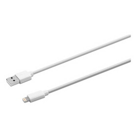 Innovera IVR30022 USB Apple Lightning Cable, 10 ft, White