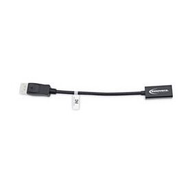 Innovera IVR30042 Display Port-HDMI Adapter, Display Port; HDMI, 0.65 ft, Black