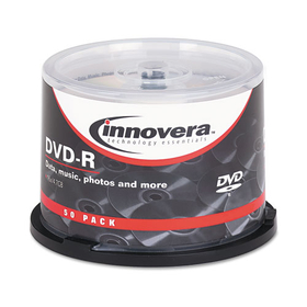 INNOVERA IVR46850 Dvd-R Discs, 4.7gb, 16x, Spindle, Silver, 50/pack