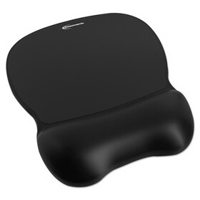 INNOVERA IVR51450 Gel Mouse Pad with Wrist Rest, 9.62 x 8.25, Black