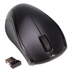 Innovera IVR62210 Compact Travel Mouse, 2.4 GHz Frequency/26 ft Wireless Range, Left/Right Hand Use, Black