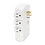 Innovera IVR71651 Wall Mount Surge Protector, 6 AC Outlets, 2,160 J, White, Price/EA