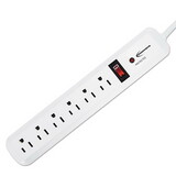 Innovera IVR71652 Surge Protector, 6 AC Outlets, 4 ft Cord, 540 J, White