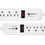 Innovera IVR71653 Surge Protector, 6 AC Outlets, 4 ft Cord, 540 J, White, 2/Pack, Price/PK
