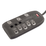 Innovera IVR71656 Surge Protector, 8 AC Outlets, 6 ft Cord, 2,160 J, Black