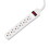 Innovera IVR73306 Six-Outlet Power Strip, 6-Foot Cord, 1-15/16 X 10-3/16 X 1-3/16, Ivory, Price/EA