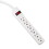 Innovera IVR73306 Six-Outlet Power Strip, 6-Foot Cord, 1-15/16 X 10-3/16 X 1-3/16, Ivory, Price/EA
