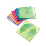 INNOVERA IVR81910 Slim Cd Case, Assorted Colors, 10/pack
