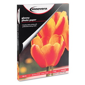 Innovera IVR99490 Glossy Photo Paper, 8-1/2 X 11, 100 Sheets/pack