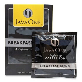 Java One JAV30220 Coffee Pods, Breakfast Blend, Single Cup, 14/Box