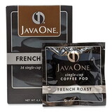 Java One JAV30800 Coffee Pods, French Roast, Single Cup, 14/box