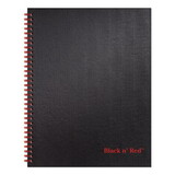 Black N' Red JDKK67030 Twinwire Hardcover Notebook, Legal Rule, 8 1/2 X 11, White, 70 Sheets