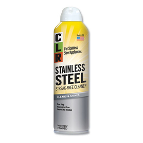 Clr Pro JELCSS12 Spot-Free Stainless Steel Cleaner, Citrus, 12 oz Can, 6/Carton