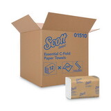 Scott KCC01510 C-Fold Paper Towels, 10 1/8 X 13 3/20, White, 200/pack, 12 Packs/carton