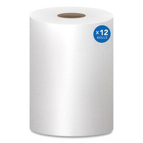 Scott KCC02068 Essential Hard Roll Towels for Business, Absorbency Pockets, 1-Ply, 8" x 400 ft, 1.5" Core, White, 12 Rolls/Carton