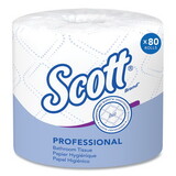 Scott 4460 Essential Standard Roll Bathroom Tissue, Septic Safe, 2-Ply, White, 550 Sheets/Roll, 80/Carton