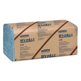 WypAll KCC05120 L10 Windshield Wipers, Banded, 2-Ply, 9.38 x 10.25, Light Blue, 140/Pack, 16 Packs/Carton