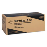 WypAll KCC05322 L10 Utility Wipes, Box, 12 X 10 1/4, White, 125/box, 18 Boxes/carton
