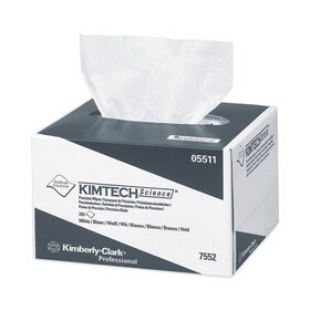 Kimtech 5511 Precision Wipers, POP-UP Box, 1-Ply, 4 2/5 x 8 2/5, White, 280/BX, 60 BX/CT