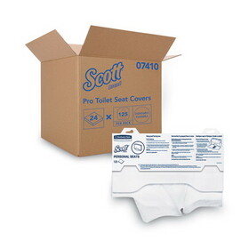 Scott KCC07410CT Personal Seats Sanitary Toilet Seat Covers, 15" X 18", 125/pack, 3000/carton