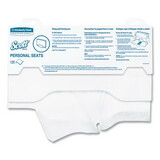 Scott KCC07410PK Personal Seats Sanitary Toilet Seat Covers, 15 x 18, White, 125/Pack