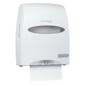 Kimberly-Clark Professional* 09995 Sanitouch Hard Roll Towel Dispenser, 12 63/100w x 10 1/5d x 16 13/100h, White