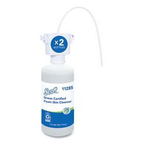 Scott KCC11285 Essential Green Certified Foam Skin Cleanser, Fragrance-Free, 1,500 mL Refill, 2/Carton
