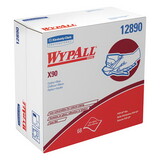 WypAll KCC12890 X90 Cloths, POP-UP Box, 2-Ply, 8.3 x 16.8, Denim Blue, 68/Box, 5 Boxes/Carton