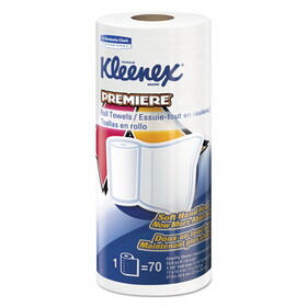 Kleenex KCC13964 Premiere Kitchen Roll Towels, 1-Ply, 11 x 10.4, White, 70/Roll, 24 Rolls/Carton