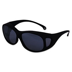 KleenGuard KCC20747 V50 OTG Safety Eyewear, Black Frame, Smoke Mirror Anti-Fog Lens