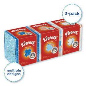 Kleenex KCC21286 Boutique Anti-Viral Tissue, 3-Ply, White, Pop-Up Box, 60/Box, 3 Boxes/Pack