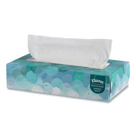 Kleenex KCC21400BX White Facial Tissue, 2-Ply, Pop-Up Box, 100/box
