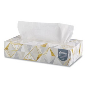 Kleenex KCC21606BX White Facial Tissue, 2-Ply, White, Pop-Up Box, 125/box