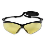 KleenGuard 25659 Nemesis Safety Glasses, Black Frame, Amber Lens