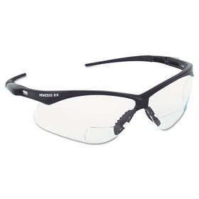 KleenGuard KCC28621 V60 Nemesis Rx Reader Safety Glasses, Black Frame, Clear Lens, +1.5 Diopter Strength