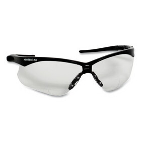 KleenGuard KCC28630 V60 Nemesis Rx Reader Safety Glasses, Black Frame, Clear Lens, +3.0 Diopter Strength, 6/Box