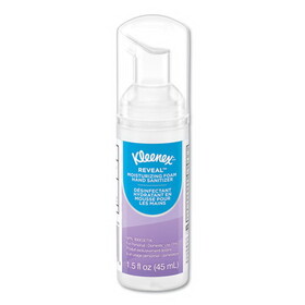 Kleenex KCC34604EA Ultra Moisturizing Foam Hand Sanitizer, 1.5 oz Pump Bottle, Unscented
